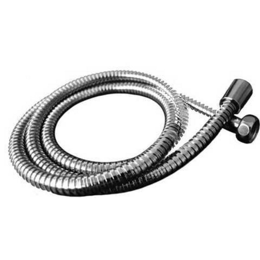 Doucheslang de luxe 150cm metaal m. conische moer RVS-look