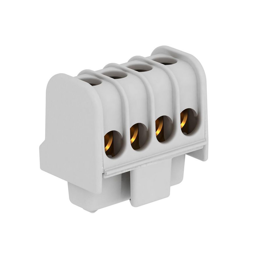 Klemmenstrook 16mm² polyam li.grijs VVE=10