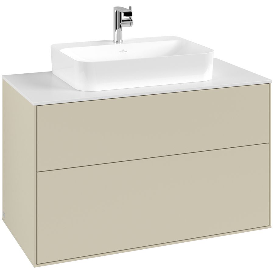 Wastafelonderkast Finion 1000x603x501mm S.Grey Matt Lacquer F35100HJ