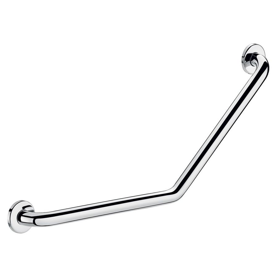 Greep 135gr. Ø25 400x400 2 bev.punten RVS glanz gepol.