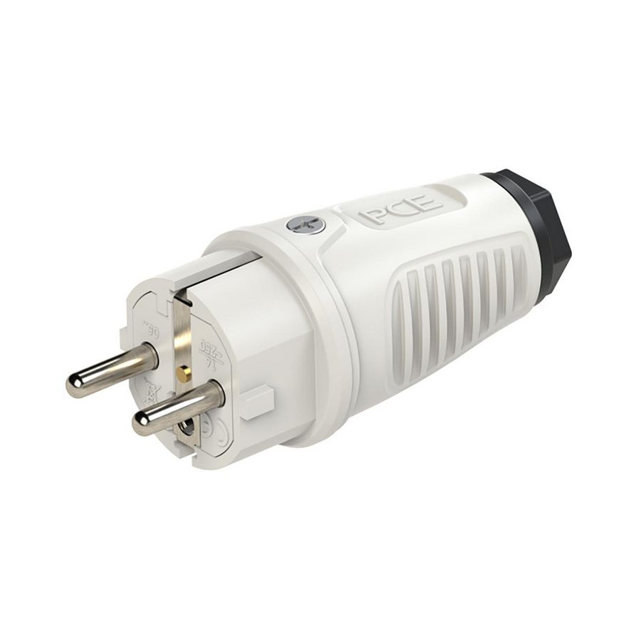 Stekker / contactstop bus/randaarde Taurus2 lgr/zwart rubber 16 VVE=30
