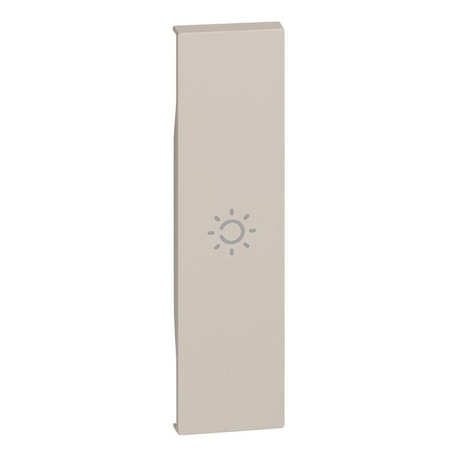 Toets + lichtsymbool zand 1 module LivingNow