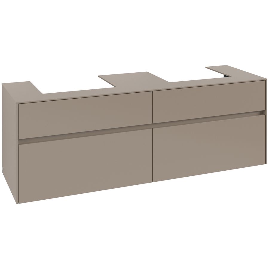 Wastafelonderkast Collaro 1600x548x500mm Taupe C021B0VM