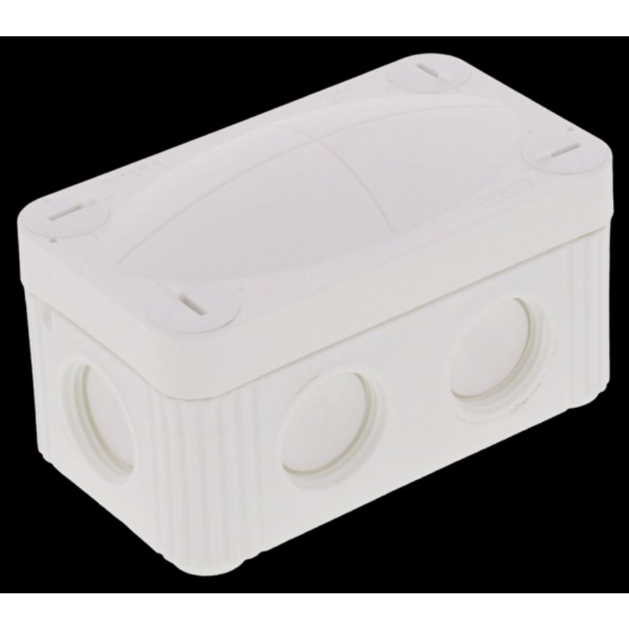 Kunststof kabeldoos 85x49mm 6x invoer M20x1,5 wit (COMBI206WH) VVE=10
