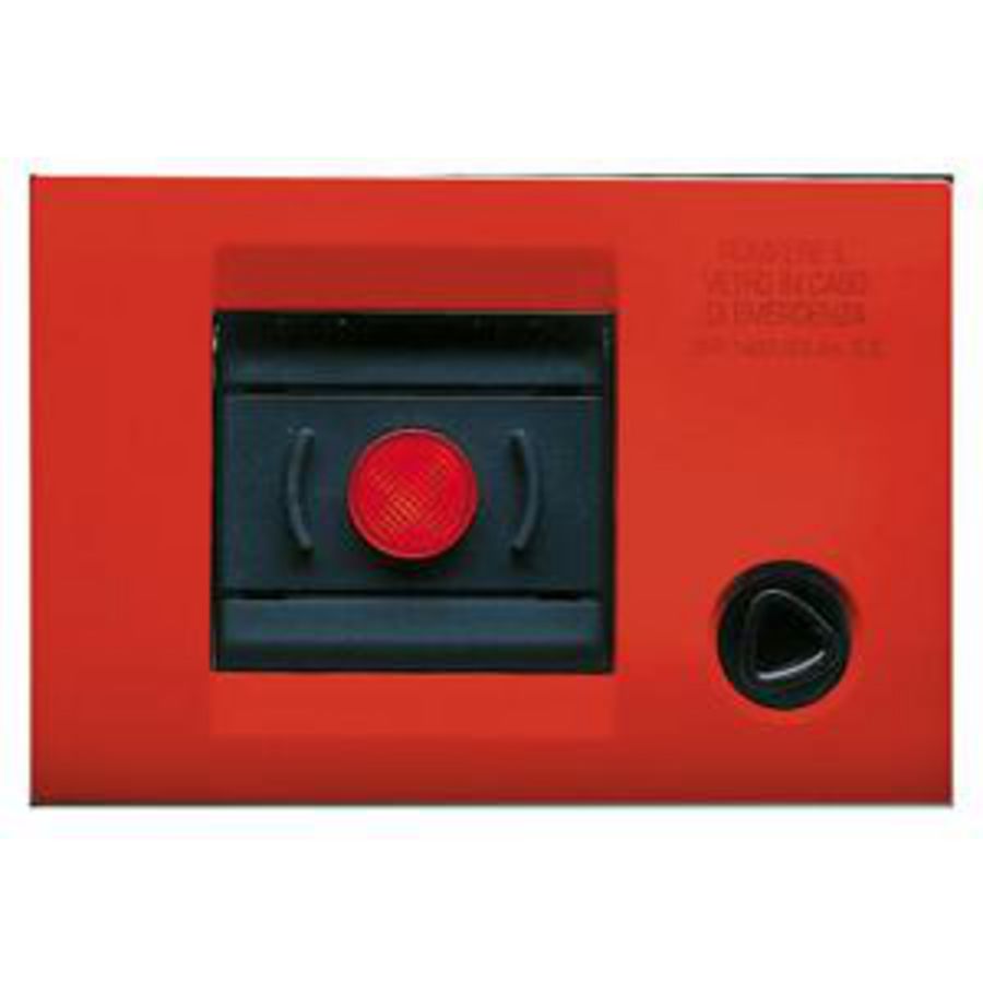 ZELFDRAGENDE DRAADPLAAT NOODGEVALLEN-IP40-ROOD-PLAYBUS