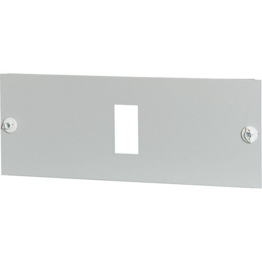Frontplaat plaatstaal 1xNZM1 hor.aansl. HxB=200x800mm grijs