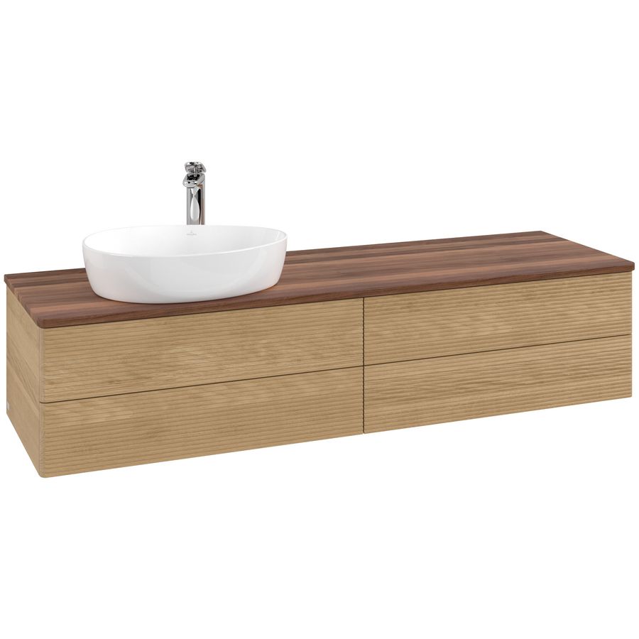 Wastafelonderkast Antao 1600x360x500mm Honey Oak L26152HN