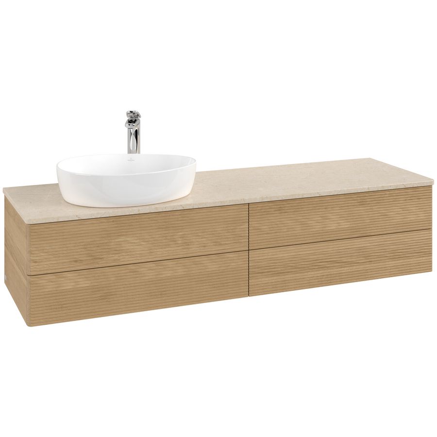 Wastafelonderkast Antao 1600x360x500mm Honey Oak L26153HN