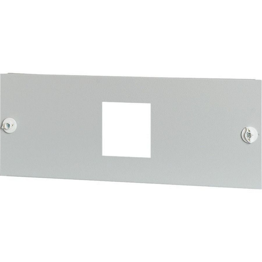 Frontplaat plaatstaal 1xNZM2 hor.aansl. HxB=200x800mm grijs