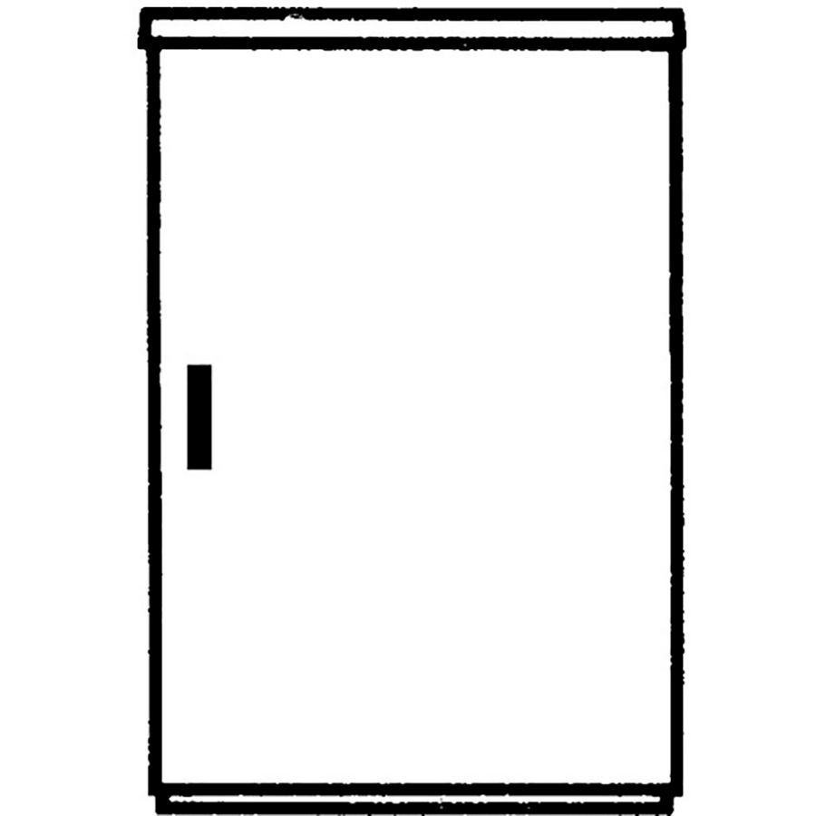 Installatiekast EH3 F DIN0 875X590X320MM gemonteerd