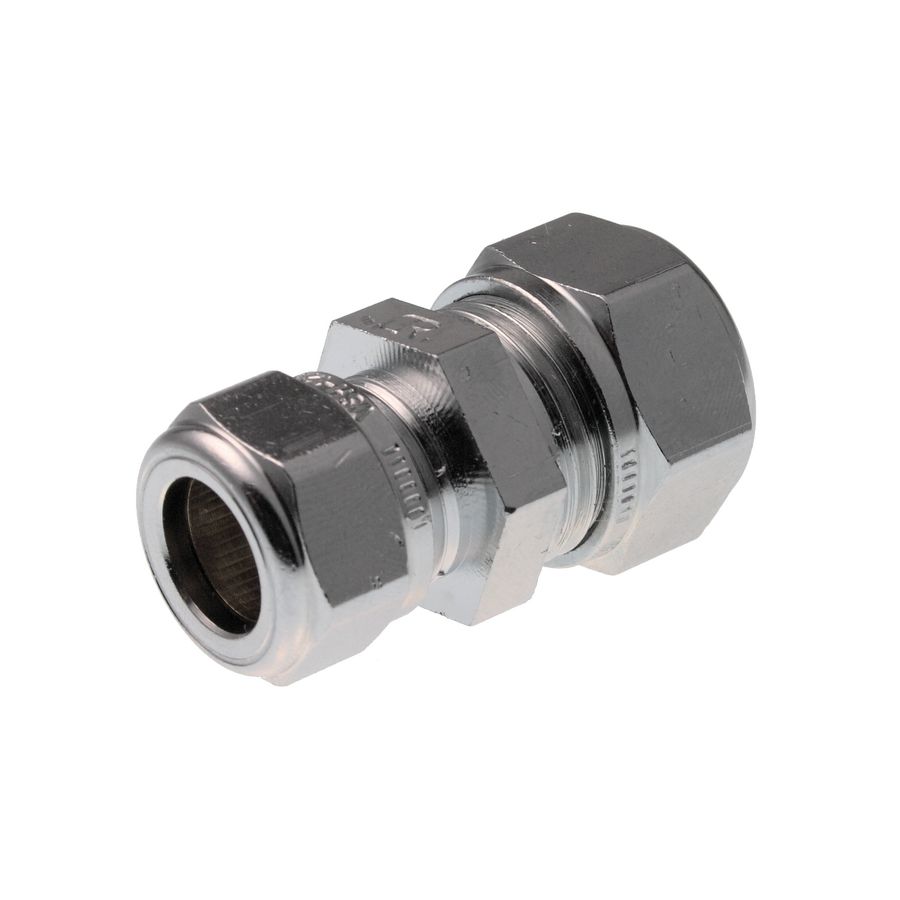 Knelsok verlopend Super 16x15mm S1201 DZR (DeZinc. Resistant) chroom VVE=10