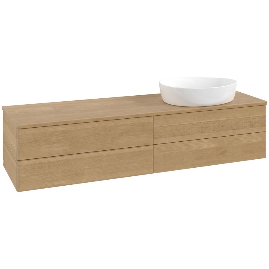 Wastafelonderkast Antao 1600x360x500mm Honey Oak L27011HN