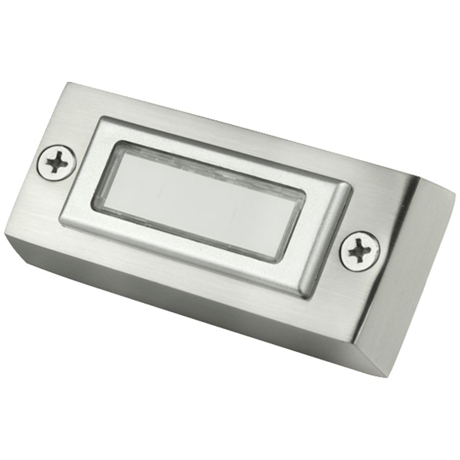 Beldrukker RVS-look opbouwmontage met naamschild VVE=15