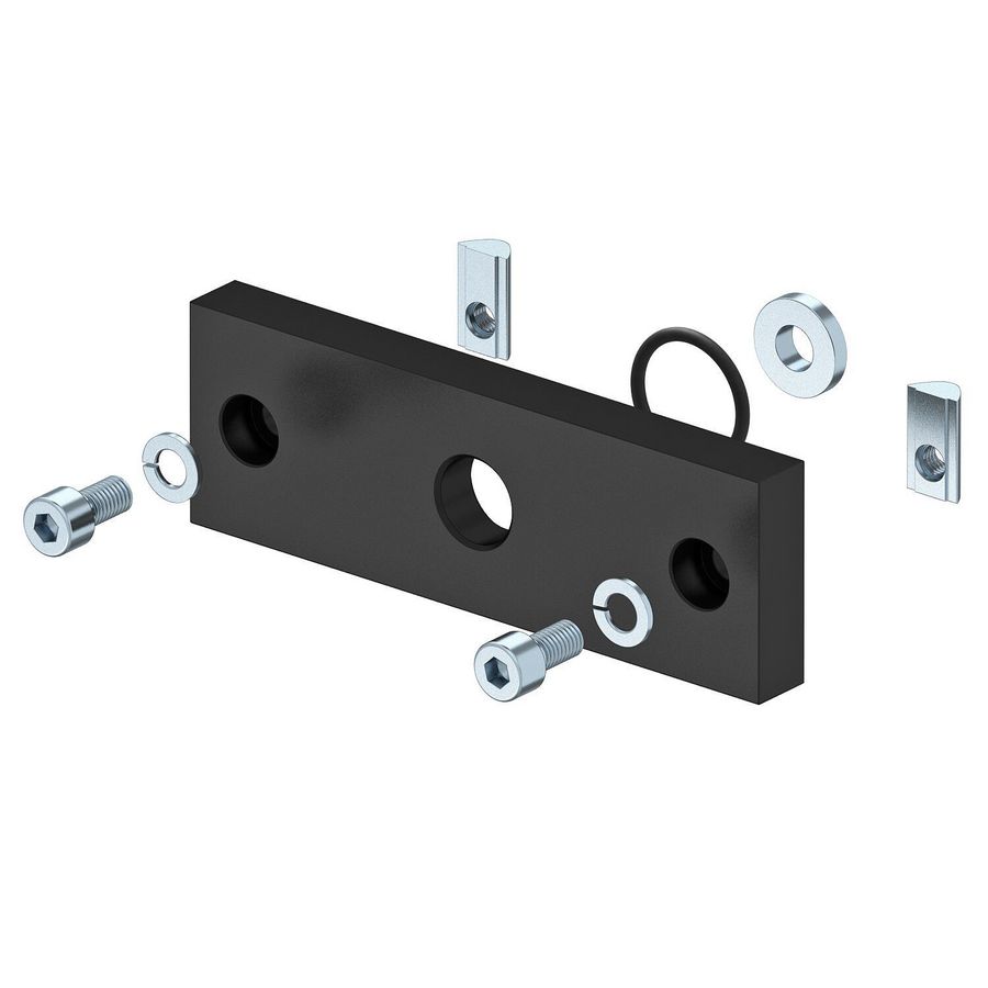 Persluchtkraan ISS industrie 152x50x15mm Aluminium tief