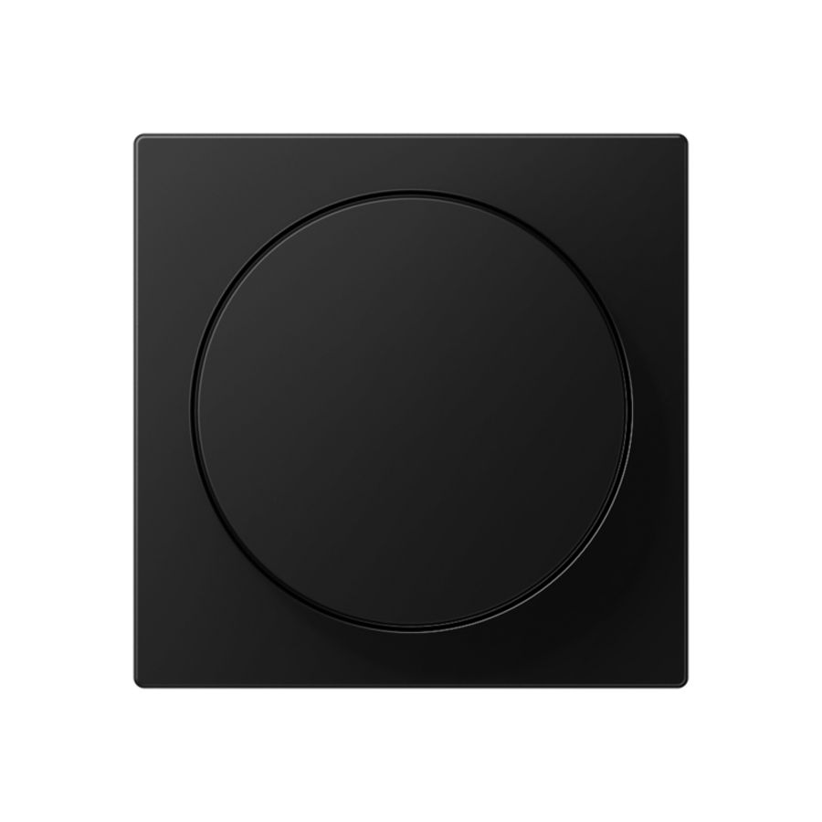 Draaiknop dimmer A range mat zwart