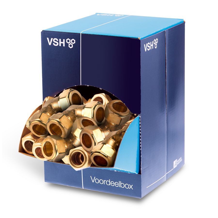 Actie Set a 3 voordeelboxen a 40st. kniekoppeling Super knel 15x15mm SD1210 k/g (totaal 120st.)