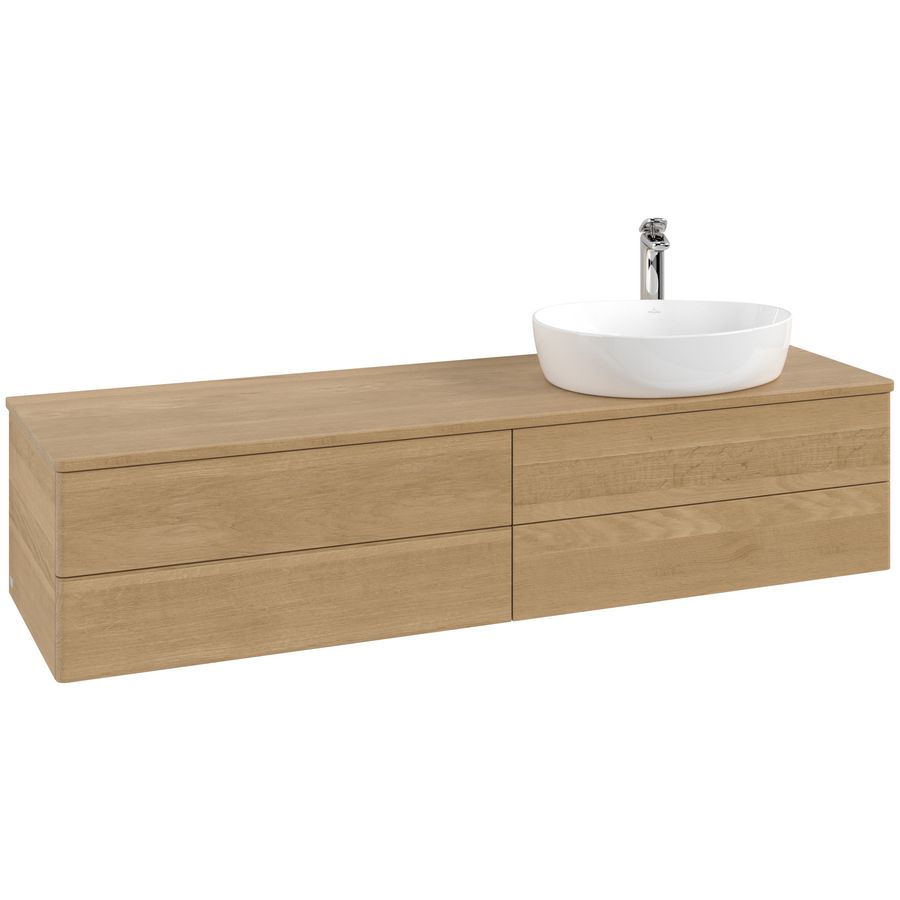 Wastafelonderkast Antao 1600x360x500mm Honey Oak L27051HN