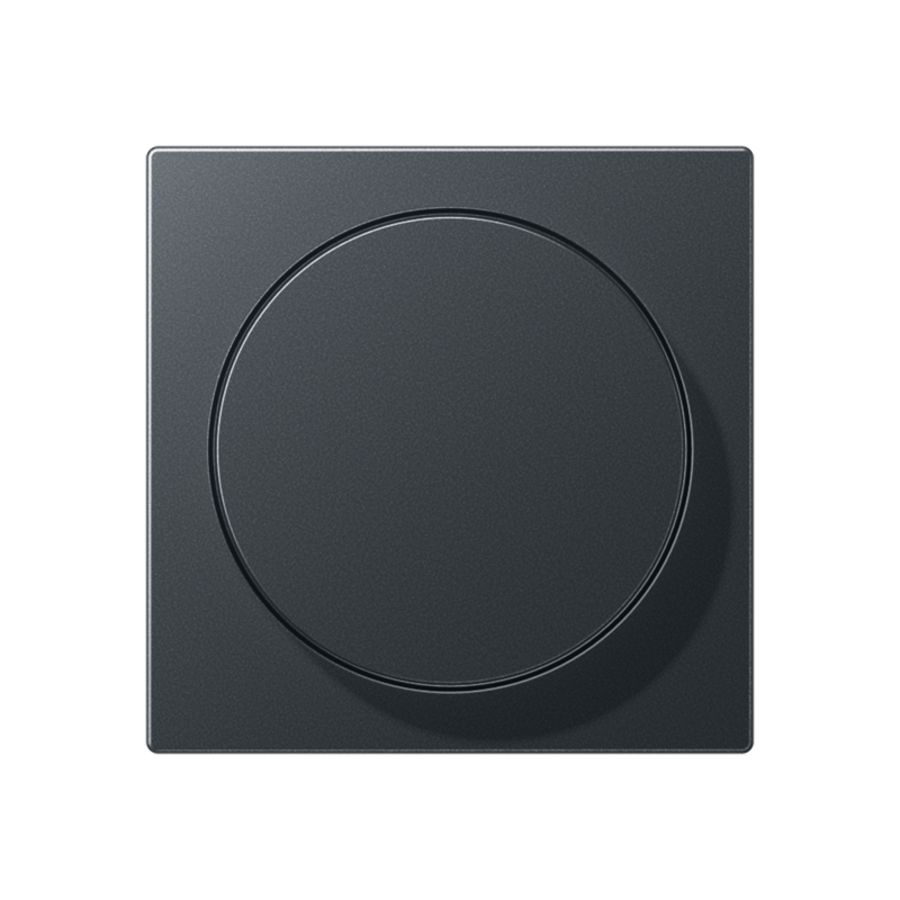 Draaiknop dimmer A range antraciet mat