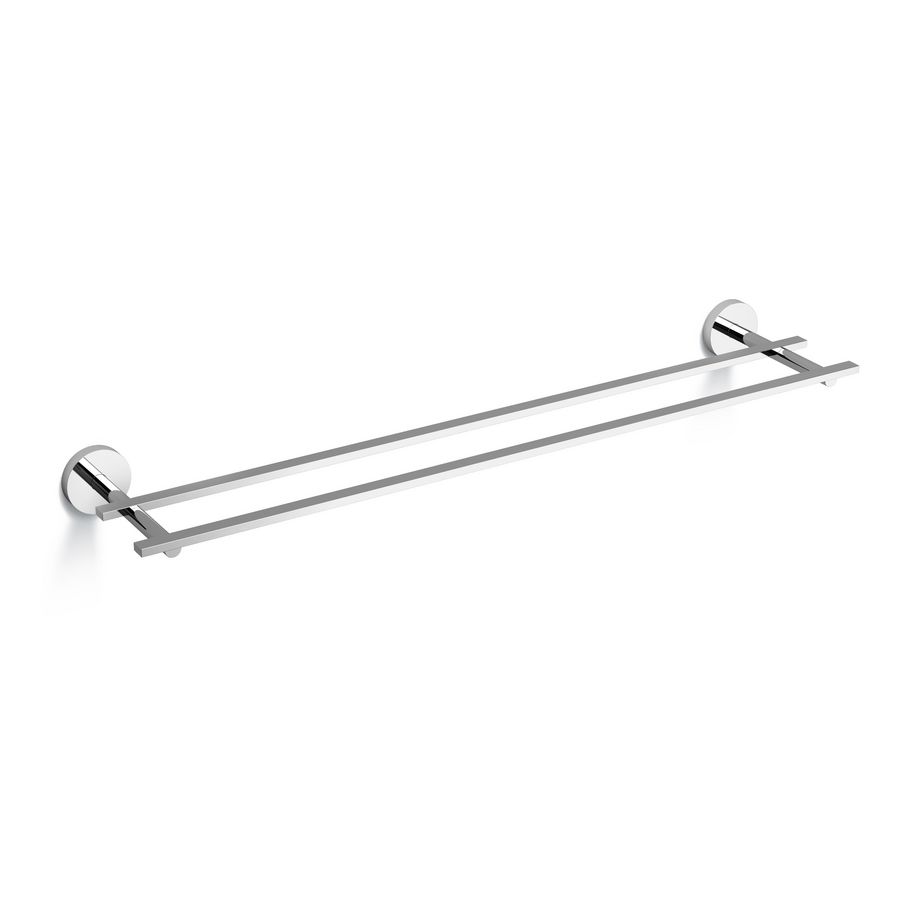 Flat handdoekrek, dubbel, chroom