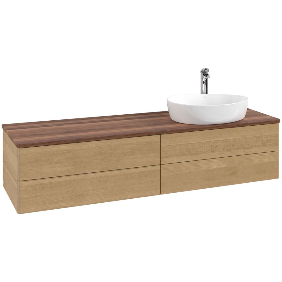 Wastafelonderkast Antao 1600x360x500mm Honey Oak L27052HN