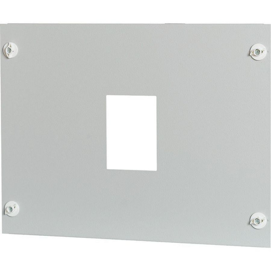Frontplaat plaatstaal 1xNZM3 hor.aansl. HxB=400x600mm grijs