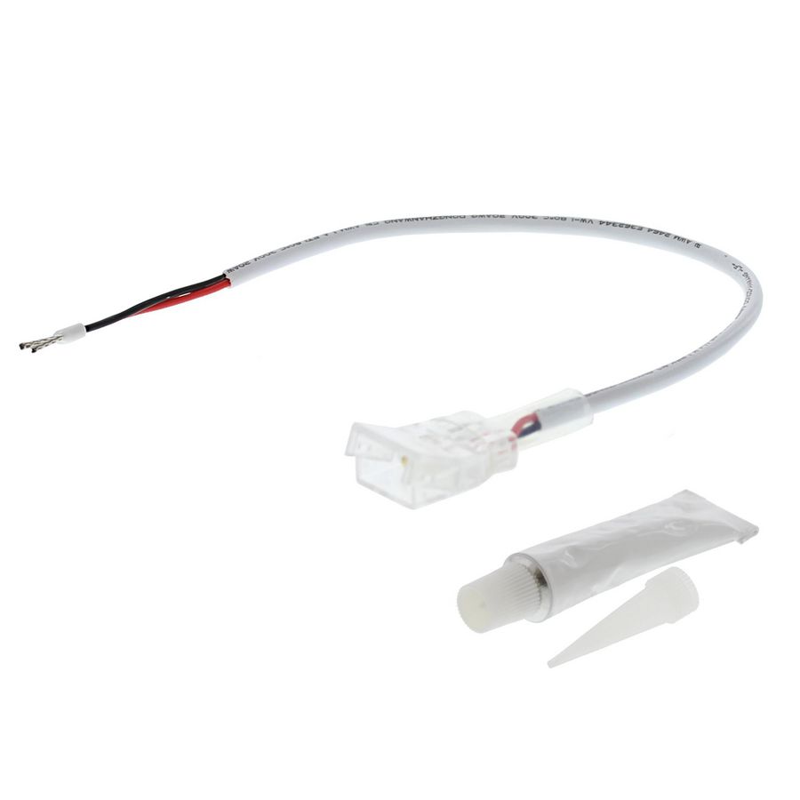 Aansluitconnector IP67 ledstrip mono 12mm PCB Lumiko