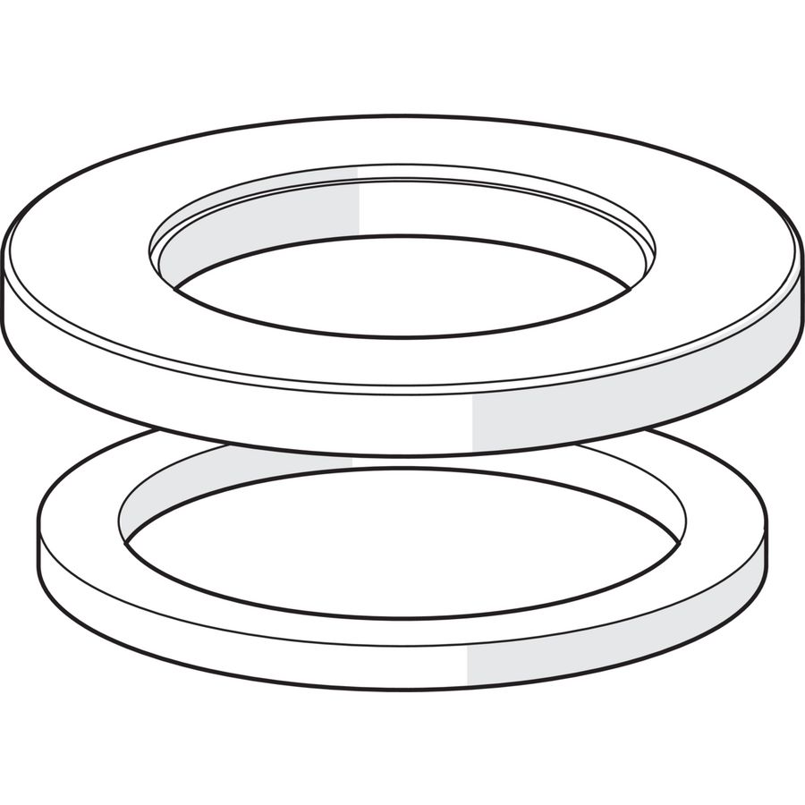Rozet d 55mm chroom compleet 59913963