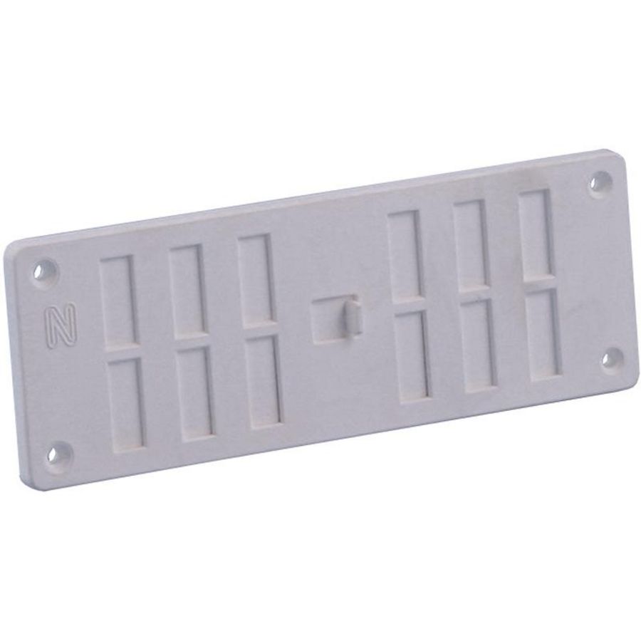 Afsluitbaar ventilatierooster 165x60mm wit