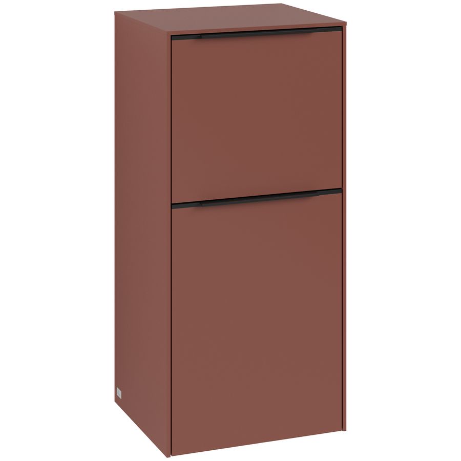 Zijkast SUBWAY 3.0 400x860x362mm Wine Red C59501AH greep Volcano Black