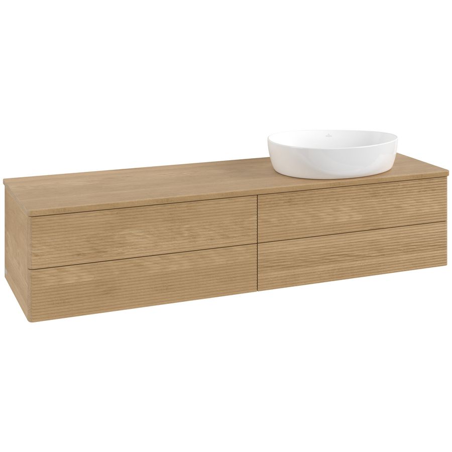 Wastafelonderkast Antao 1600x360x500mm Honey Oak L27111HN