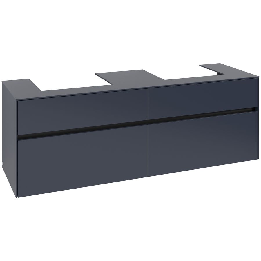 Wastafelonderkast Collaro 1600x548x500mm Marine Blue C02100VQ