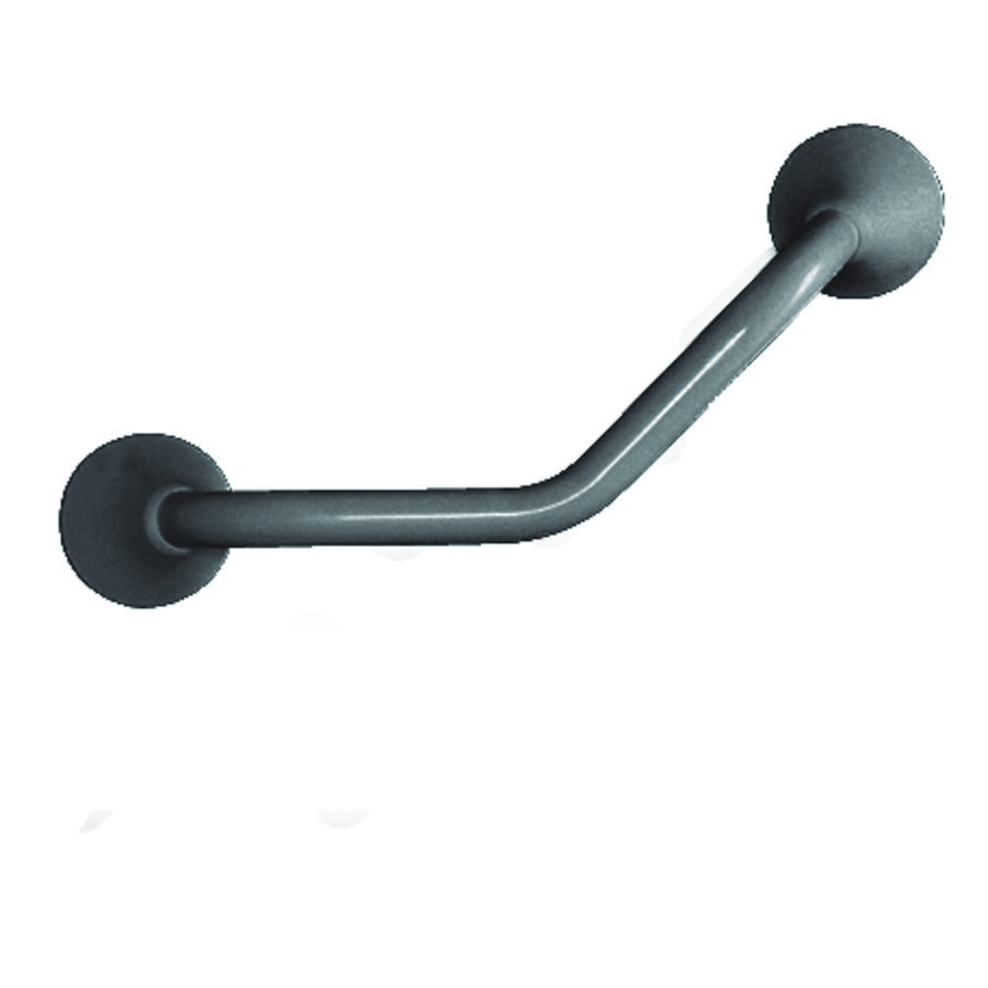 Wandbeugel ERGOGRIP 45° 200x200mm staal Antraciet