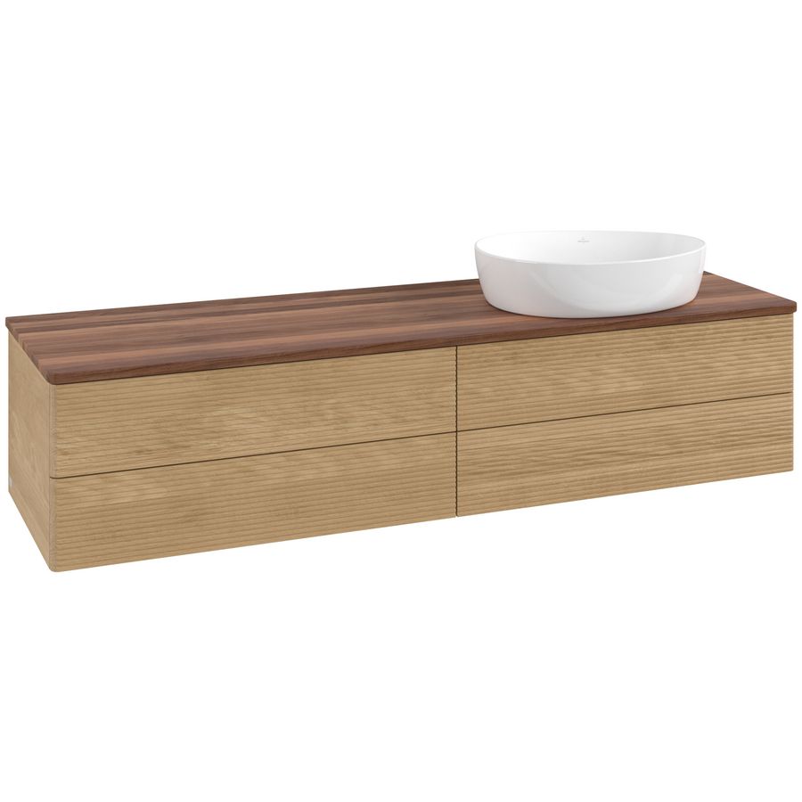 Wastafelonderkast Antao 1600x360x500mm Honey Oak L27112HN