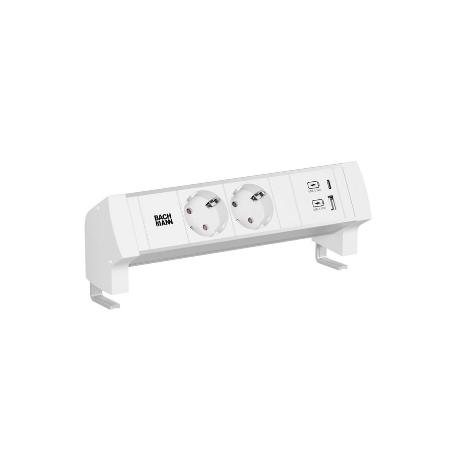 DESK STYLE 2x 230V RA 1x USB A/C chrgr 0,2m GST o.g.