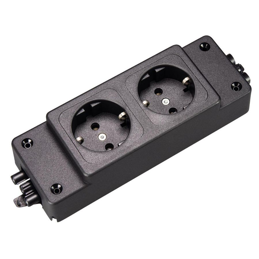 Contactdooscombinatie WITDL 1-2 zwart VVE=30