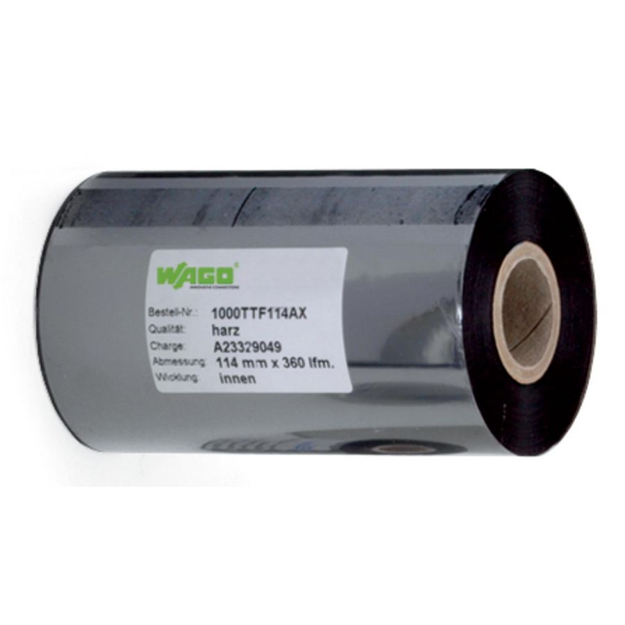 Thermotransferlint TP 298/TP 343 polyesteretiketten zwart