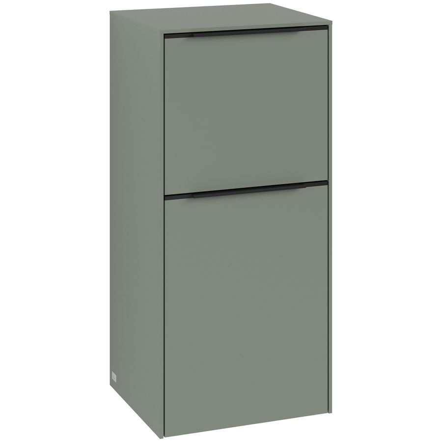 Zijkast SUBWAY 3.0 400x860x362mm Soft Green C59501AF greep Volcano Black