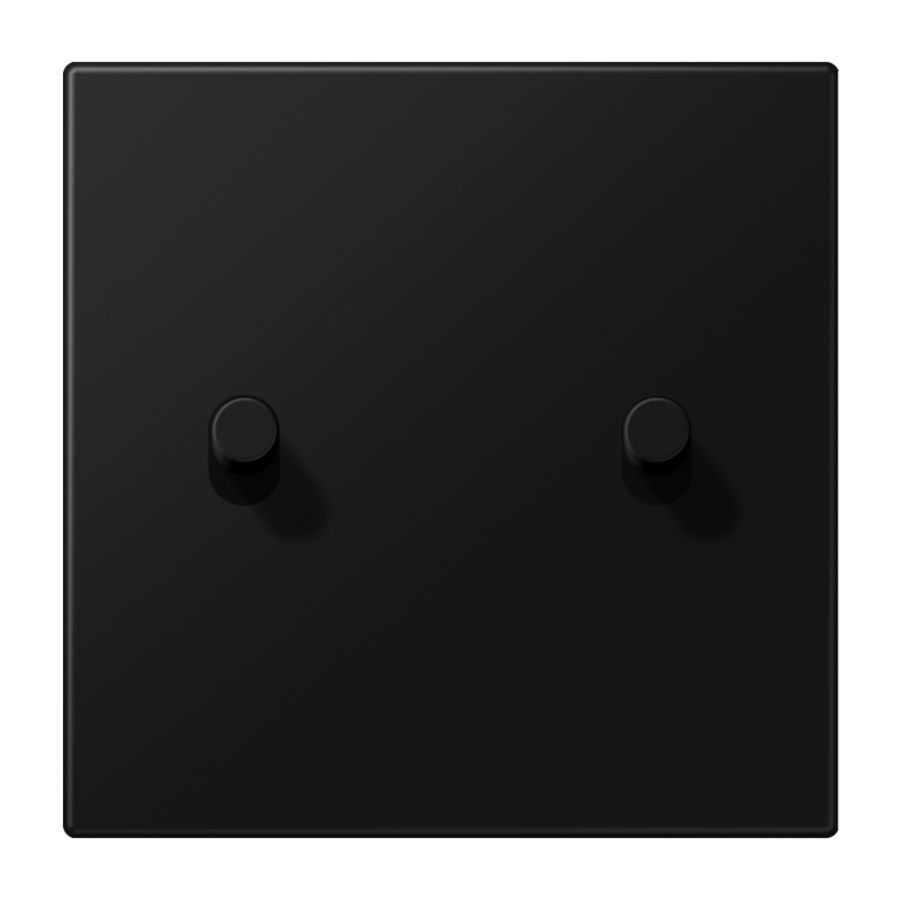 Afdekking LS1912 zwart mat 1v 2x hevel cyl.