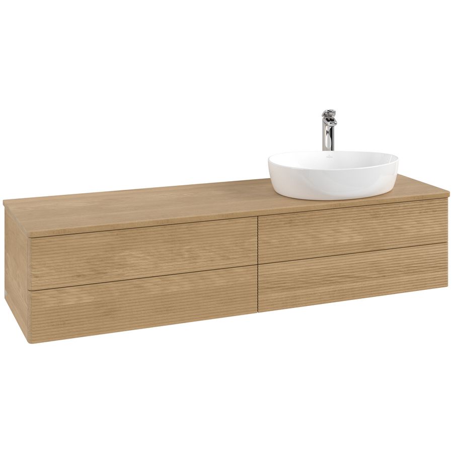 Wastafelonderkast Antao 1600x360x500mm Honey Oak L27151HN