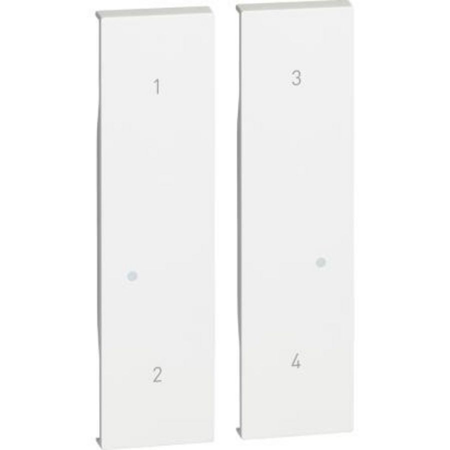 Wipschakelaar WN 4V wit 2 modulen LivingNow VVE=5