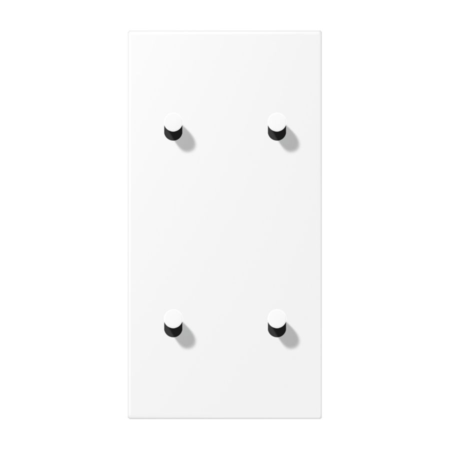 Afdekking LS1912 witmat verticaal 2+2 hevel kegel