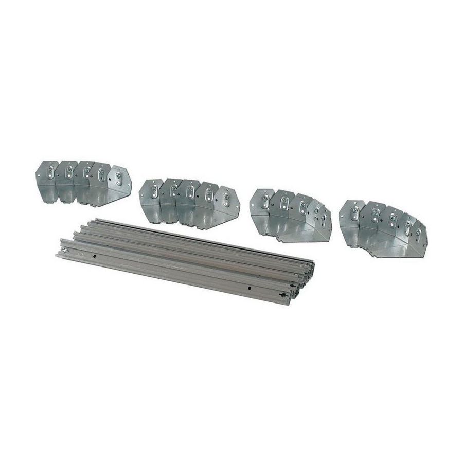 DIN-rail 24TE incl. vaste verhogingsbeugels veldb VVE=10