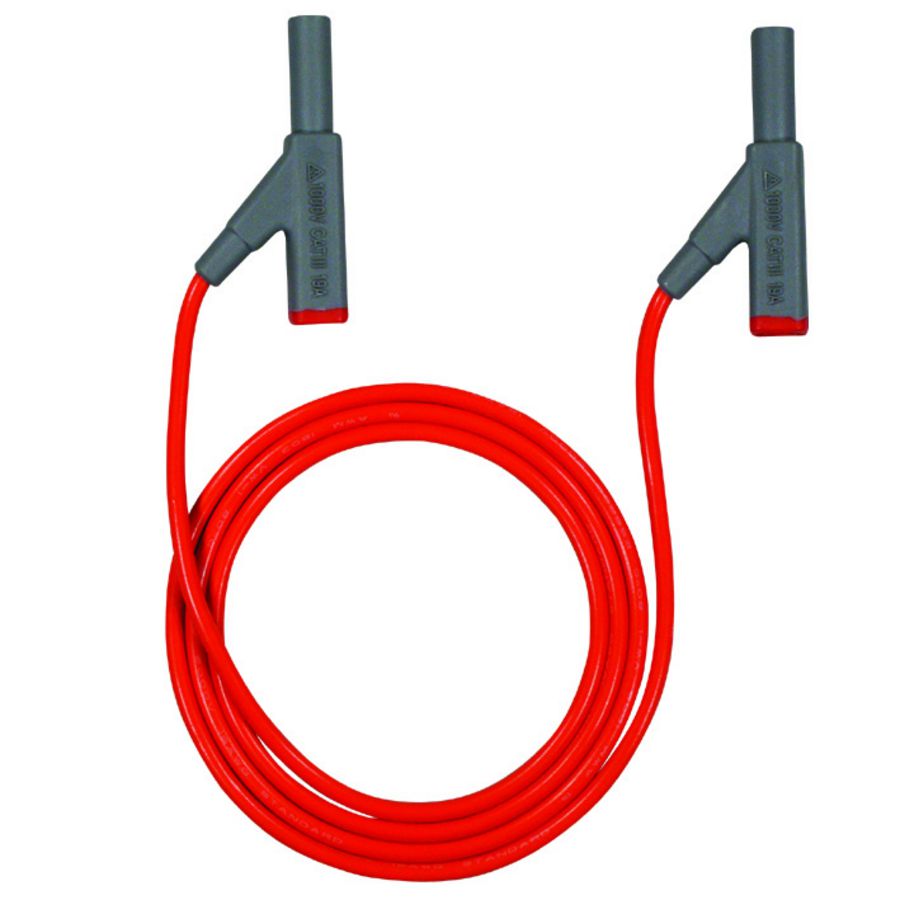 Meetsnoeren, 4 mm, rood, 2 meter