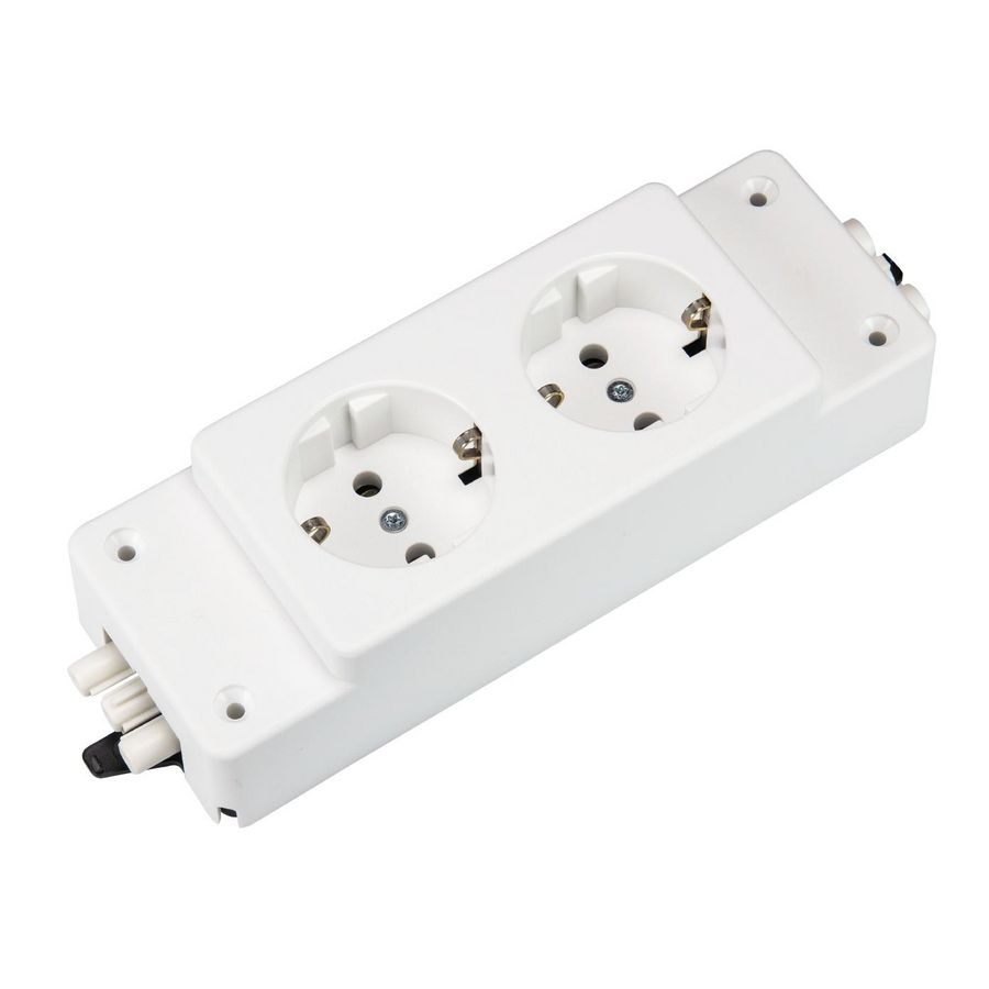 Contactdooscombinatie WITDL 1-2 wit