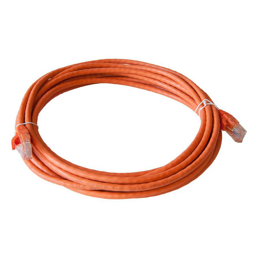 Netwerkkabel / patchkabel CAT5e UTP PVC molded oranje 5.0mtr.
