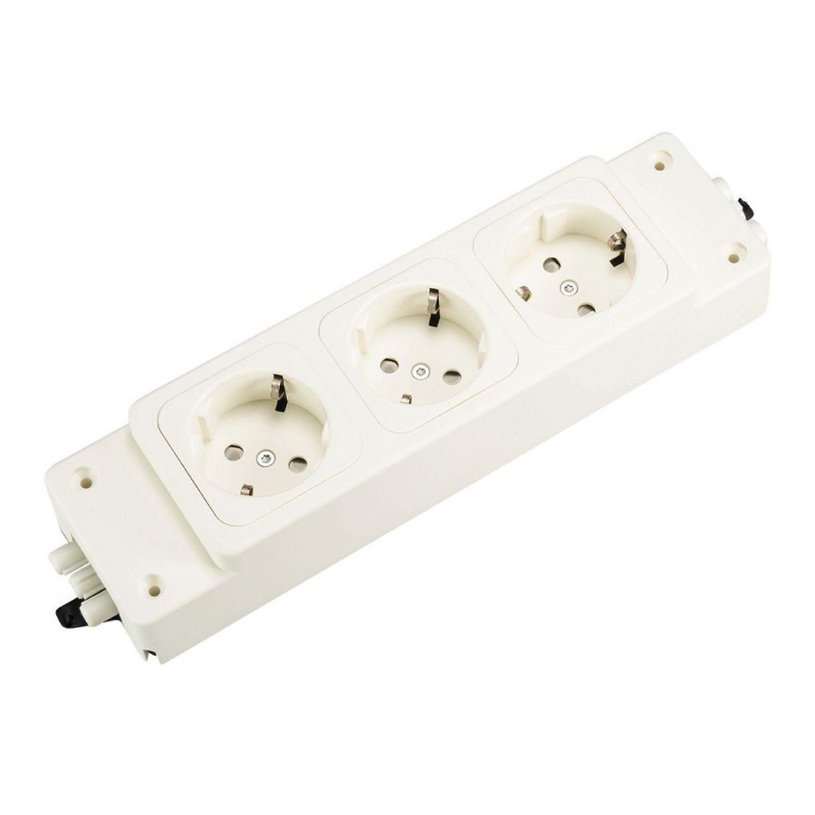 Contactdooscombinatie WITDL 1-3 wit (vpe = 5) VVE=5