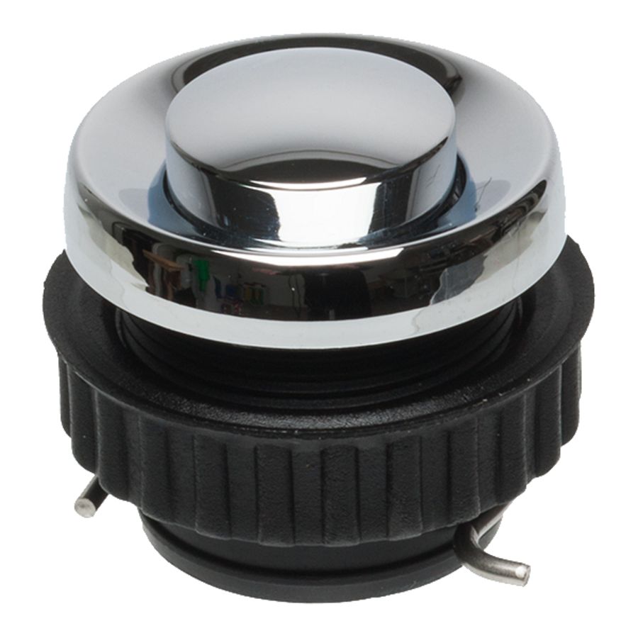Deurcontact inbouw steekcontacten IP54 verchroomd mes. VVE=5
