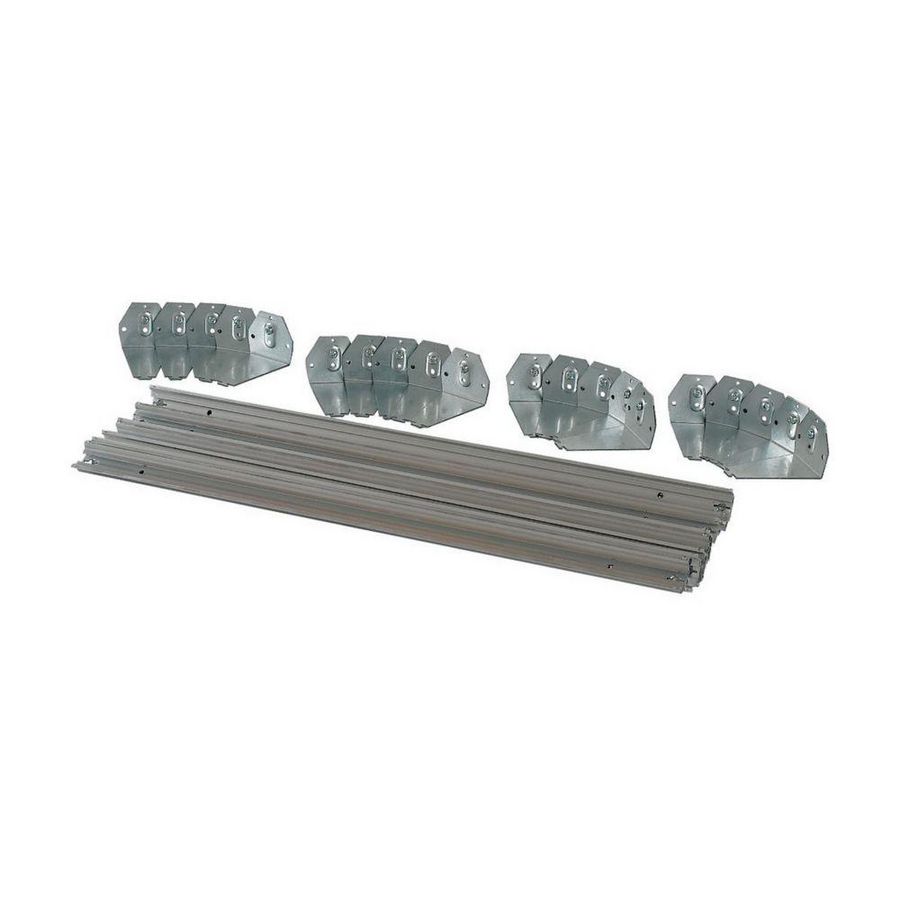 DIN-rail 35TE incl. vaste verhogingsbeugels voor veldbreedte
