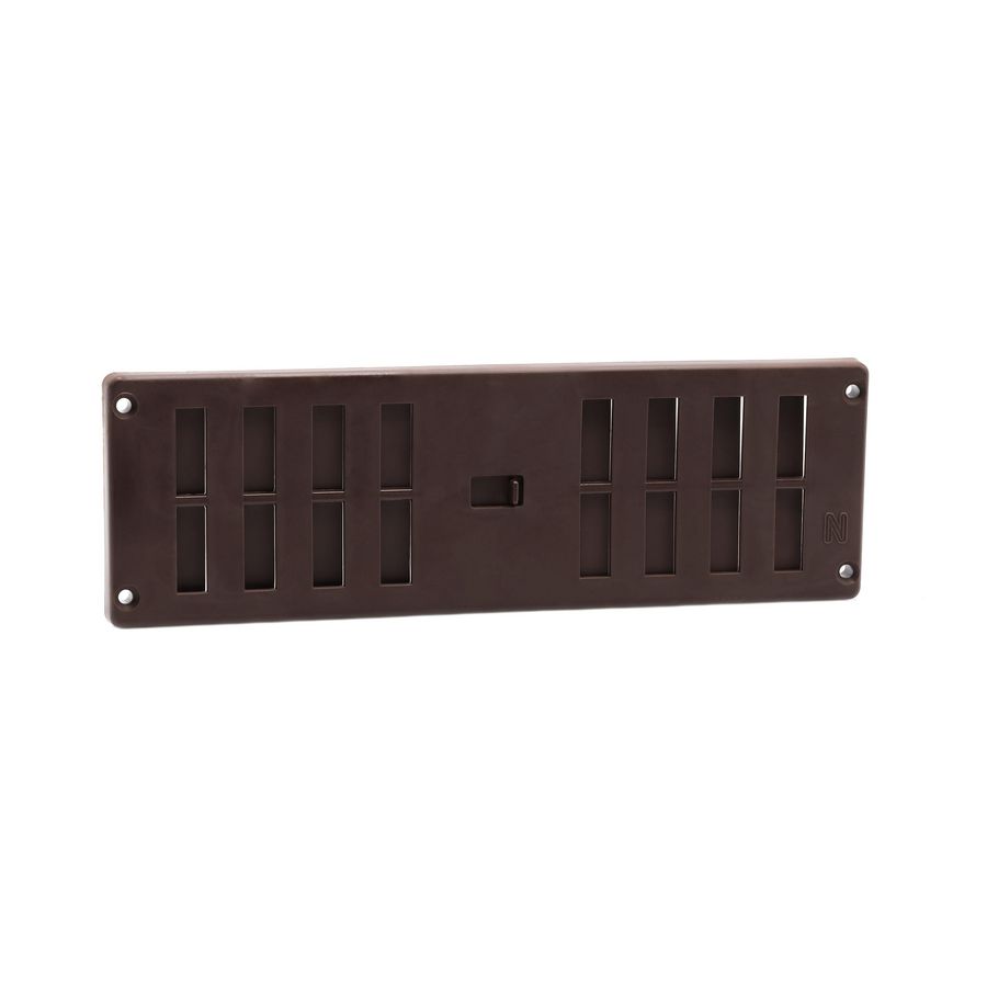 Afsluitbaar ventilatierooster 250x80mm bruin