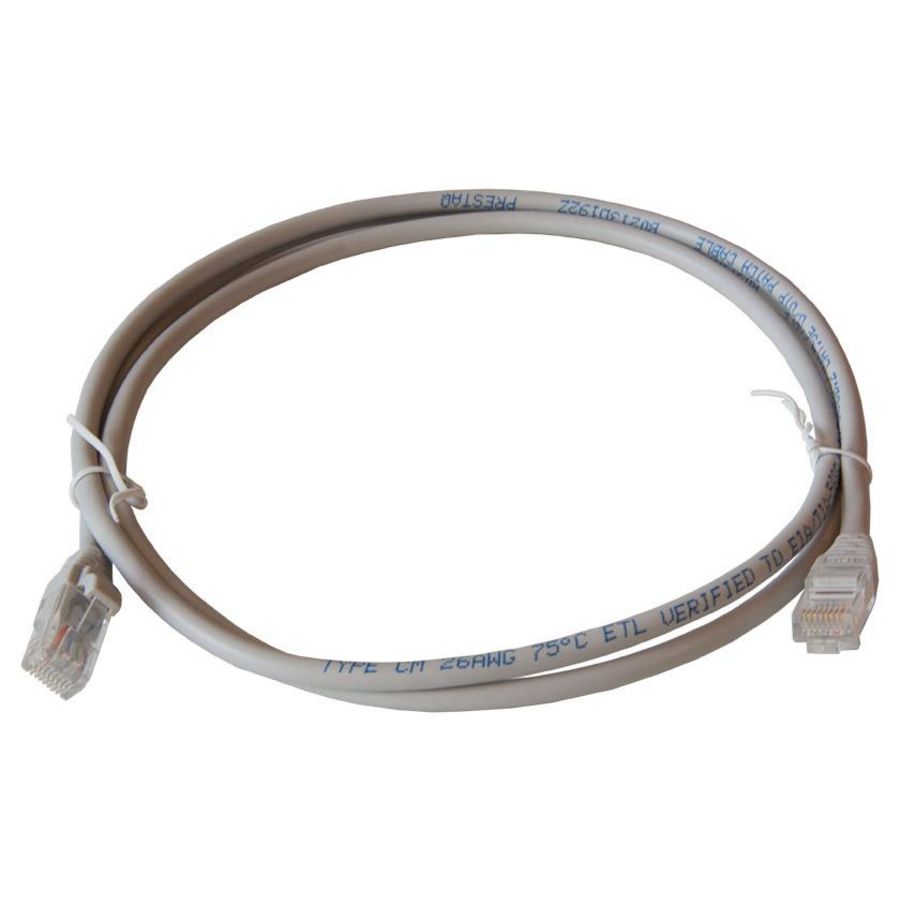 Netwerkkabel / patchkabel CAT5e UTP PVC molded grijs 1.5mtr.